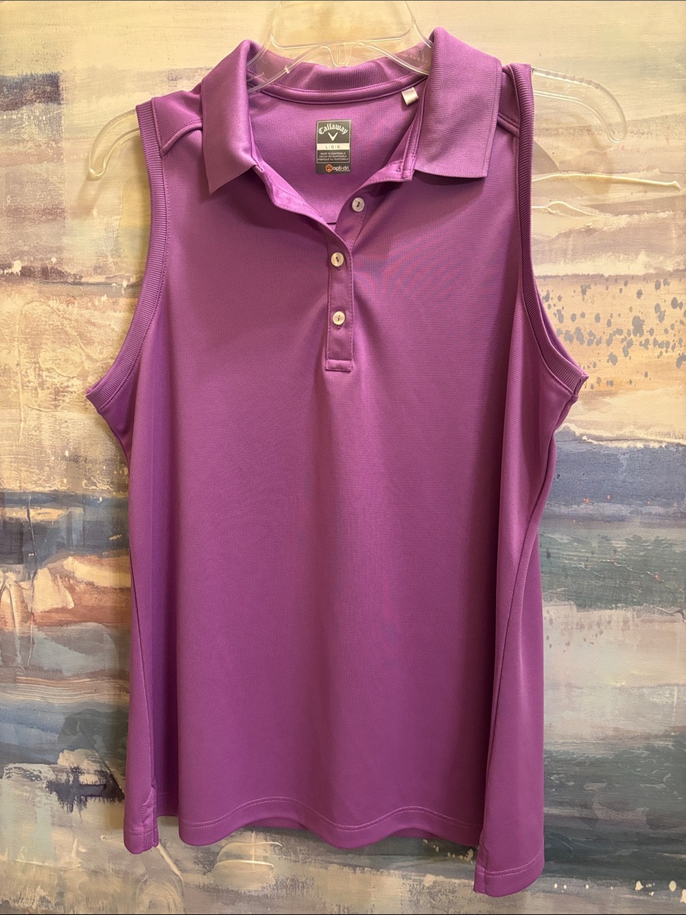 Callaway Women's Sleeveless Polo Tank - Purple